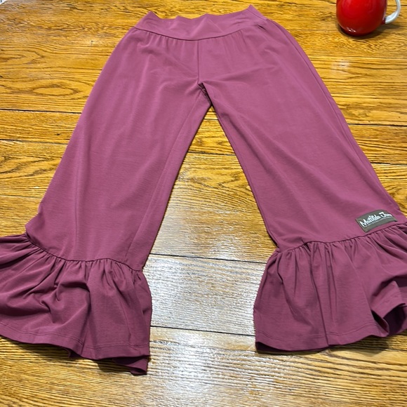 Matilda Jane | Pants & Jumpsuits | Matilda Jane Dusty Pink Ruffle Hem ...